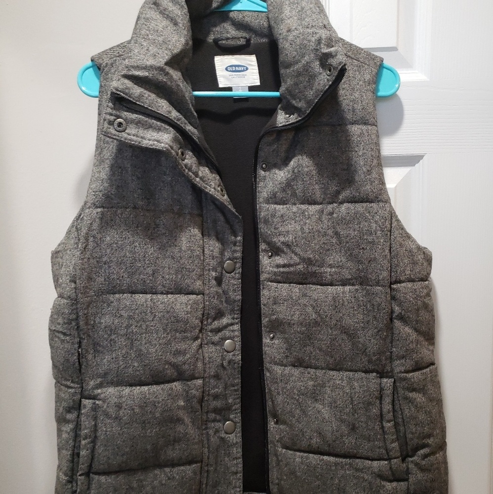 OLD NAVY Grey Fleece Vest